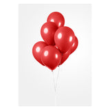 Globos Balloons Red 30 cm, 10 ..