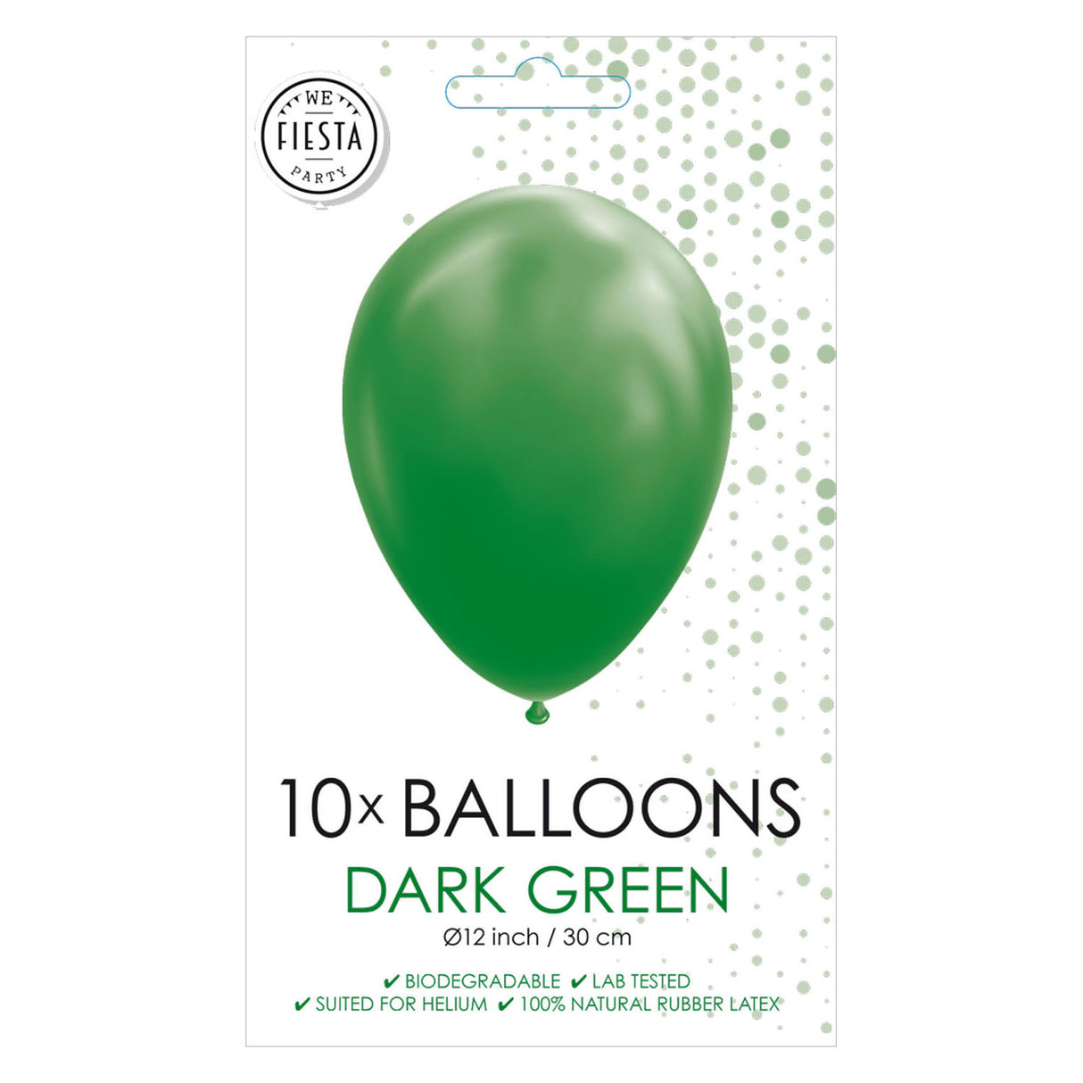 Globos balloner mørkegrøn 30 cm, 10 ..