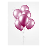 Globos balloner perle hård pink 30cm, 10 stk.
