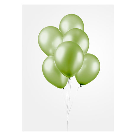 Globos Balloons Metallic Green 30 cm, 10 ..