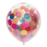 Globos konfetti balloner papir konfetti mix 30cm, 6 stk.