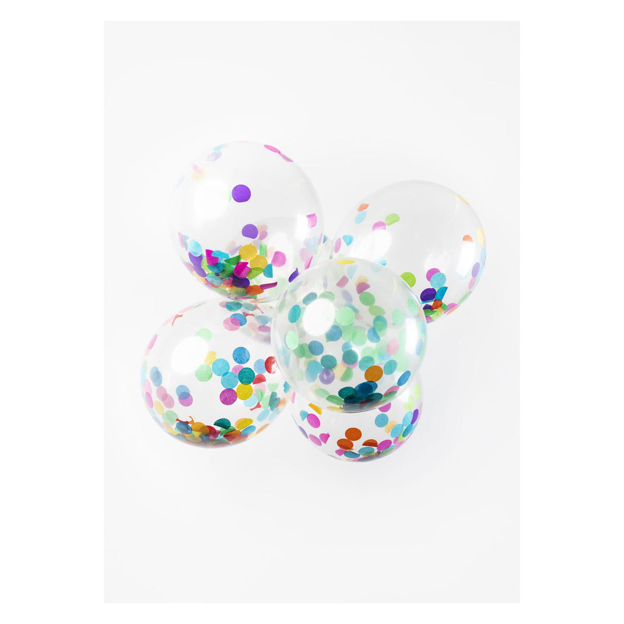 Globos konfetti balloner papir konfetti mix 30cm, 6 stk.