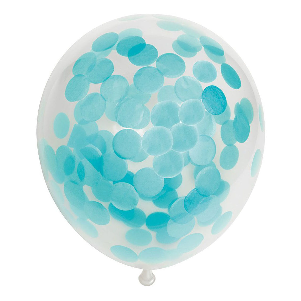 Globos konfetti balloner papirkonfetti babyblå 30cm, 6 stk.