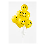 Globos balloner smil gul 30cm, 8 stk.