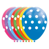 Globos balloner prikker mix farver 30cm, 8 stk.