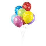 Globos balloner stjerner mix farver 30cm, 8 stk.