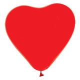 Globos balloner hjerteballoner røde 30cm, 6 stk.