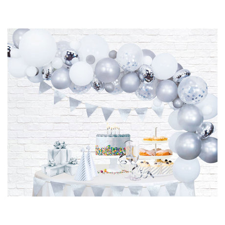 Globos ballonbuesæt sølv