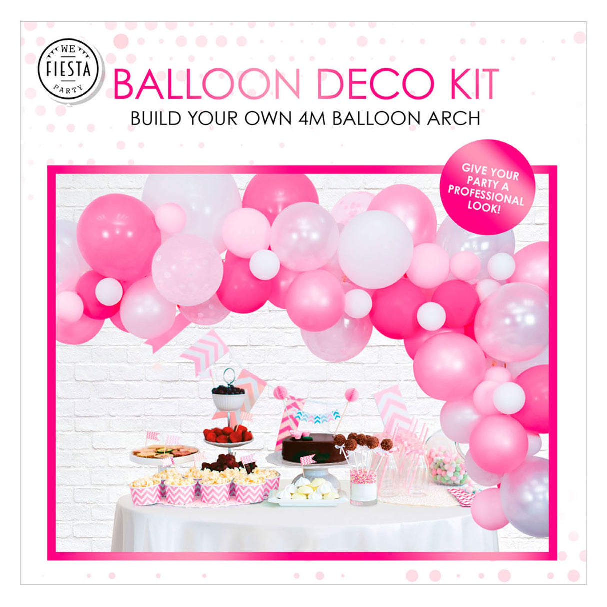 Globos ballonbuesæt pink