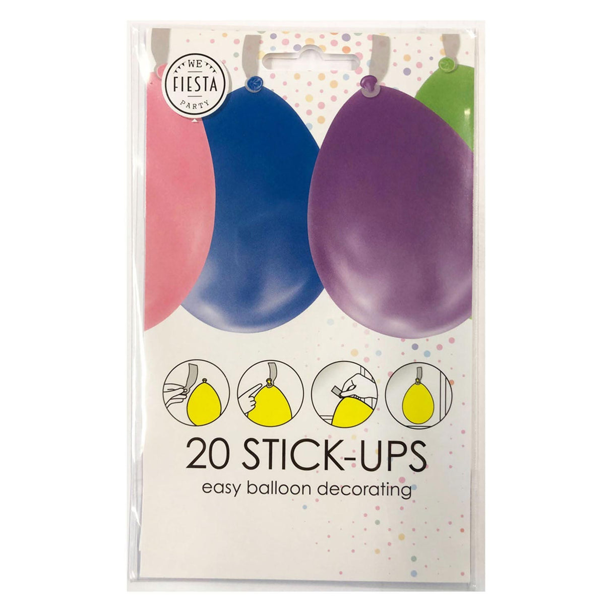 Globos ballonklistermærker, 20 stk.