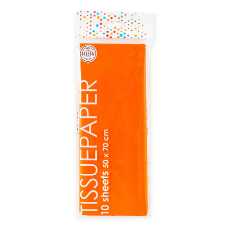 Globos silkepapir 10 ark orange, 50x70cm