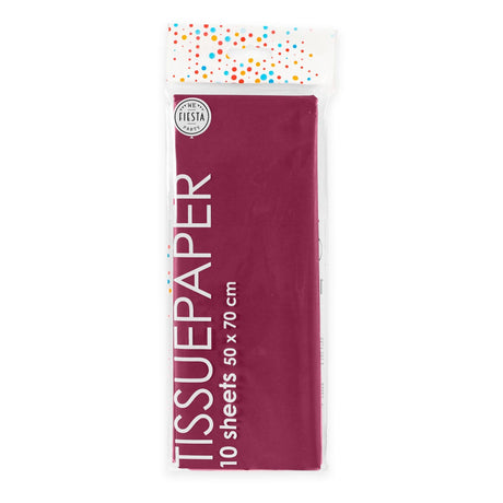 Globos silkepapir 10 ark bordeaux, 50x70cm