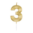 Globos kagelys 6cm metallic guld nr. 3