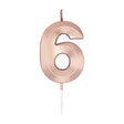 Globos kagelys 6cm metallisk rosa guld nr. 6