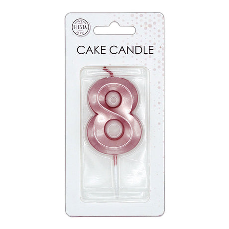 Globos kagelys 6cm metallisk rosa guld nr. 8