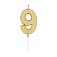 Globos kagelys 4,5cm metallic guld nr. 9