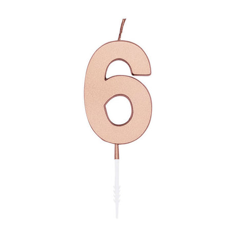 Globos kagelys 4,5cm metallisk rosa guld nr. 6