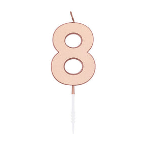 Globos kagelys 4,5cm metallisk rosa guld nr. 8