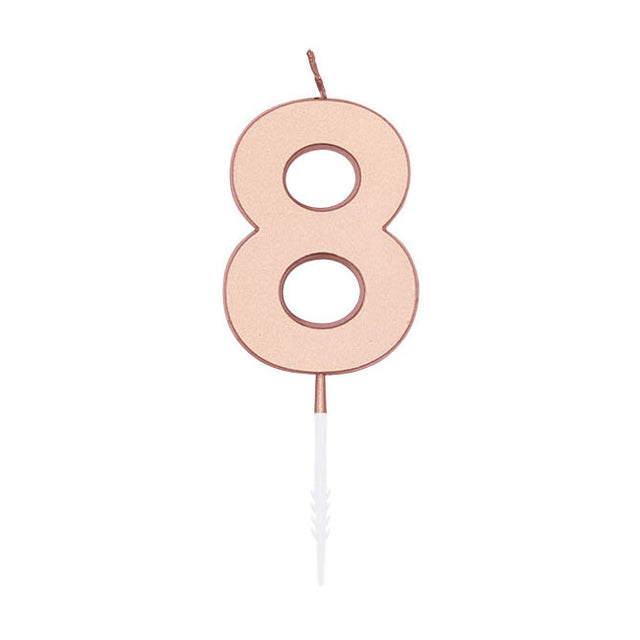Globos kagelys 4,5cm metallisk rosa guld nr. 8