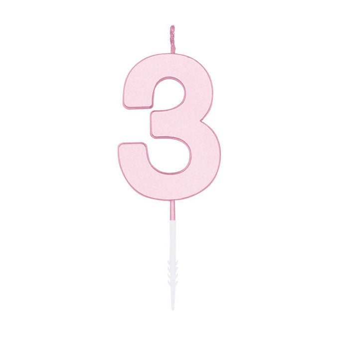 Globos kagelys 4,5cm pastel pink nr. 3