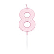 Globos kagelys 4,5cm pastel pink nr. 8