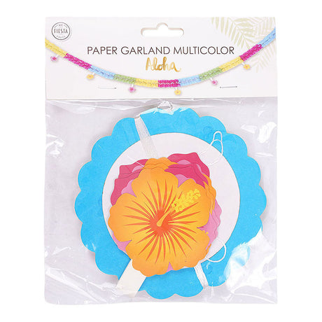 Globos krans af papir aloha - 4m