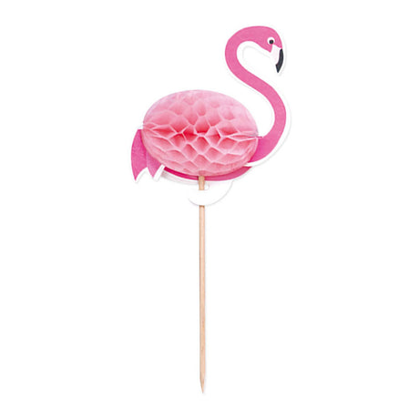 Globos cocktailstænger flamingo 10x6cm aloha - 10 stk.