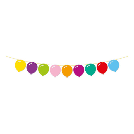 Globos papirguirlande popfest - 2m