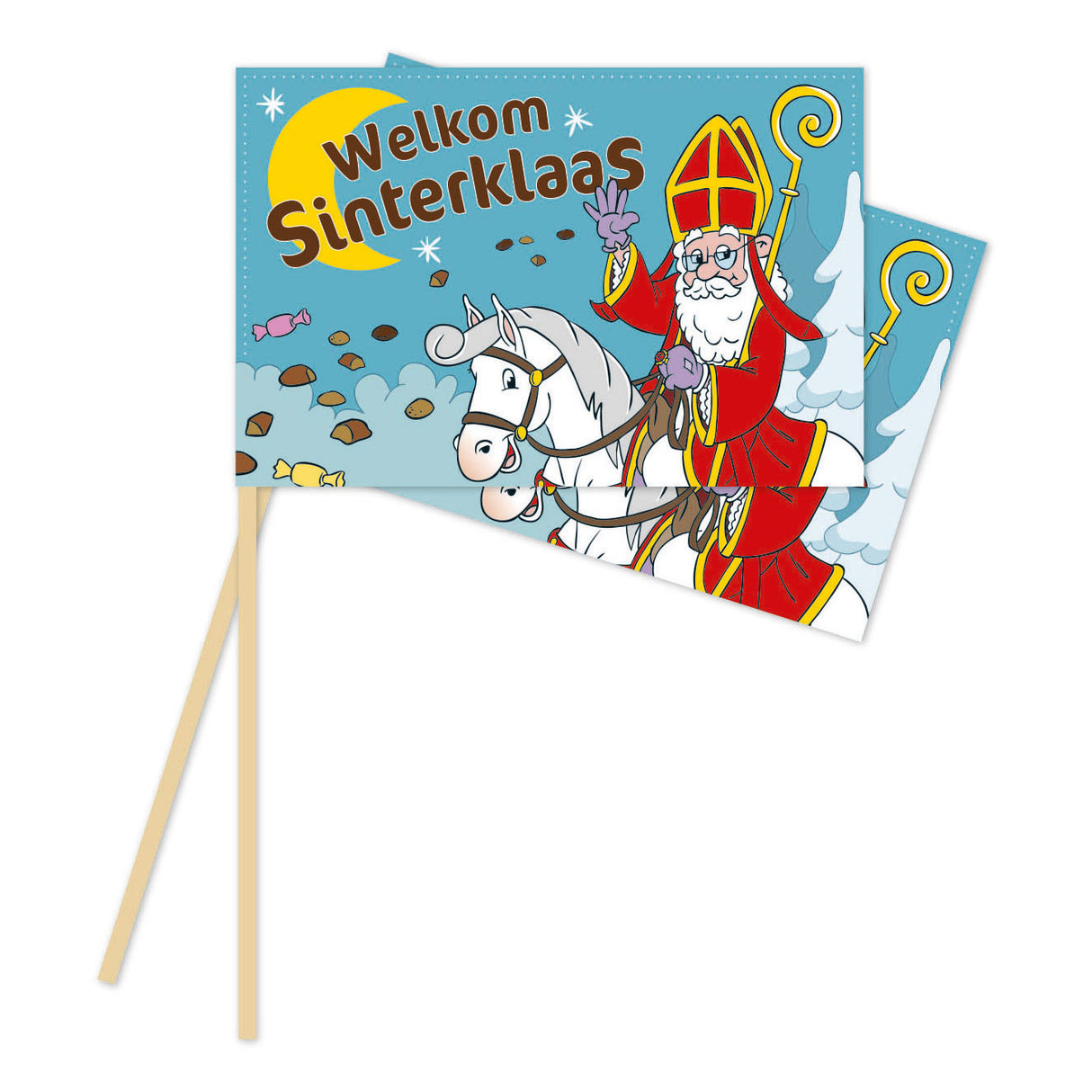 Globos papirflag 20x30cm Sinterklaas - 10 stk.