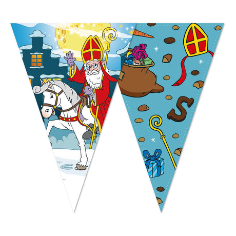 Globos flaglinje tosidet Sinterklaas - 10m
