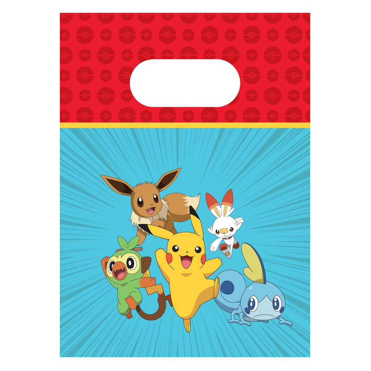 Globos papiruddelingsposer pokemon - 4 stk.