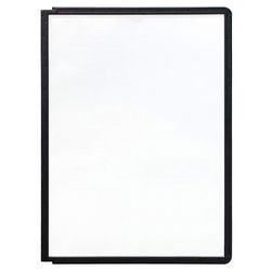 Merkloos sans marque zichtpaneel a4 shepra soho durable 5606-01 zwart 5 stuks