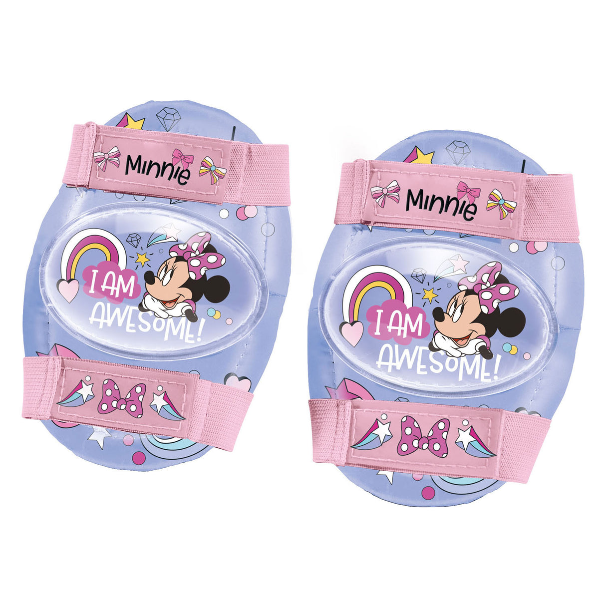Mondo Disney Minnie rulleskøjter med beskyttelsessæt til børn - justerbare og lyserøde.