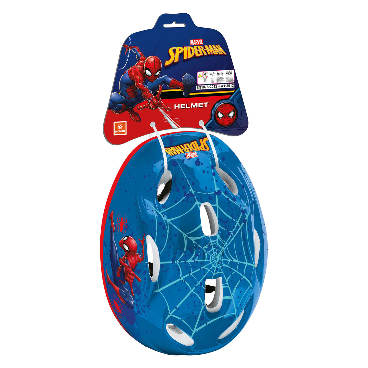 Mondo spiderman hjelm - justerbar - 52-56cm