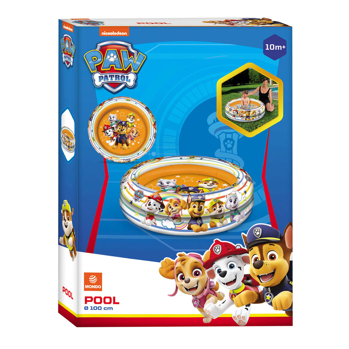 Mondo Swimming Pool Paw Patrol 2-ringe, 100 cm