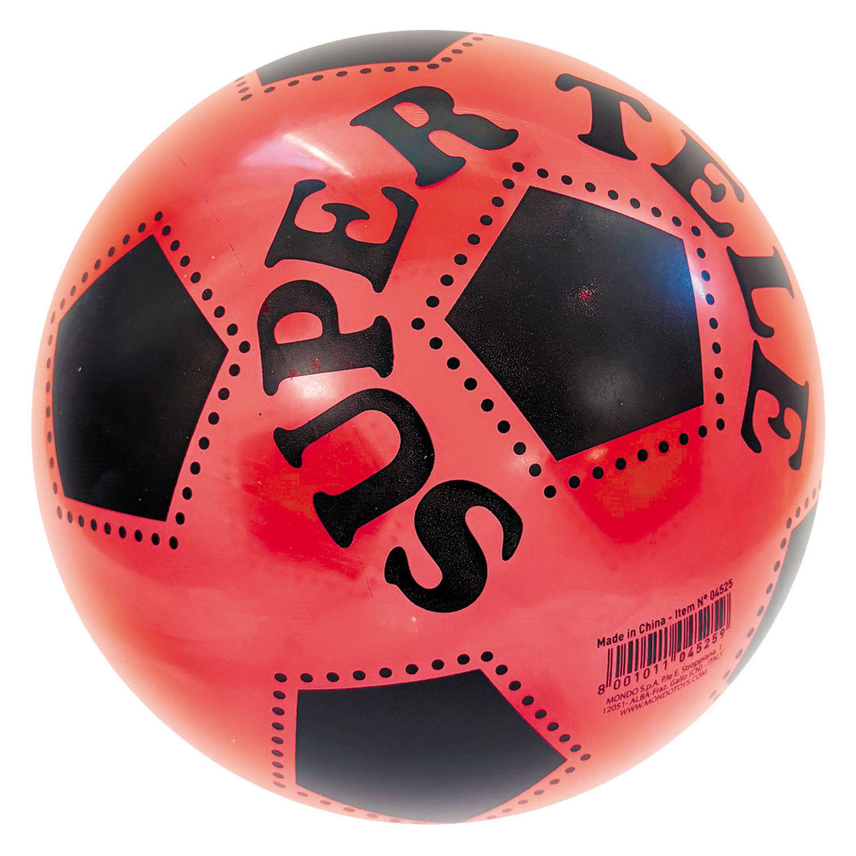 Mondo gennemsigtig farvet fodbold - 22cm