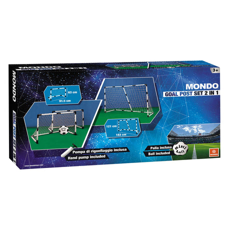 Basic mondo fodboldmål 2 i 1 183 x 121 cm