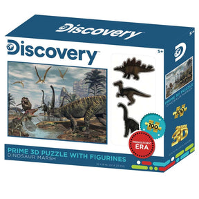 Discovery puslespil dinosaur med 3 separate dinosaur figurer