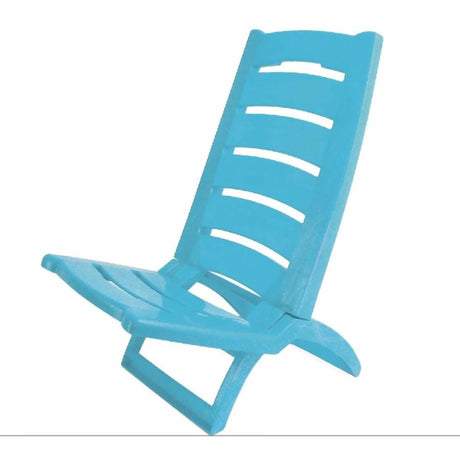 Adriatic strandstol plast folde 80x38cm blå