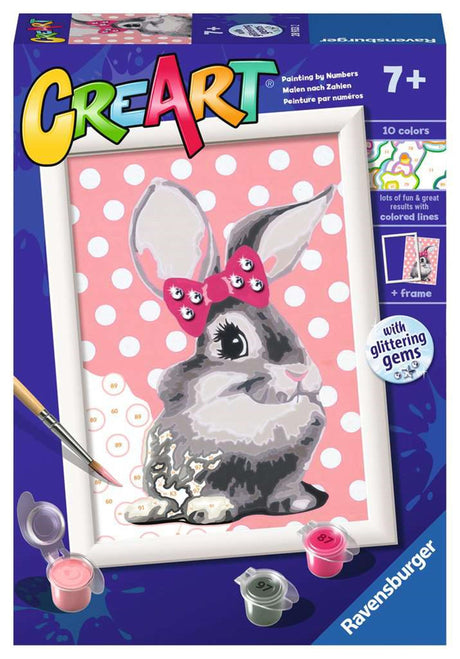 Ravensburger Creart Maleri ved nummer - Kanin med glitter