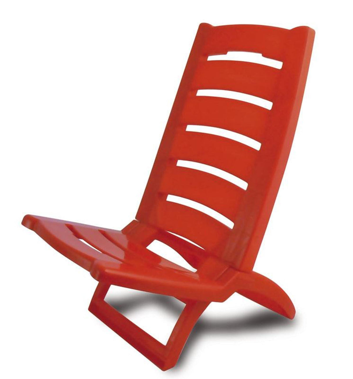 Adriatic strandstol foldeplast 80x38cm rød