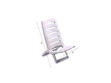 Adriatic strandstol plast folde 80x38cm hvid