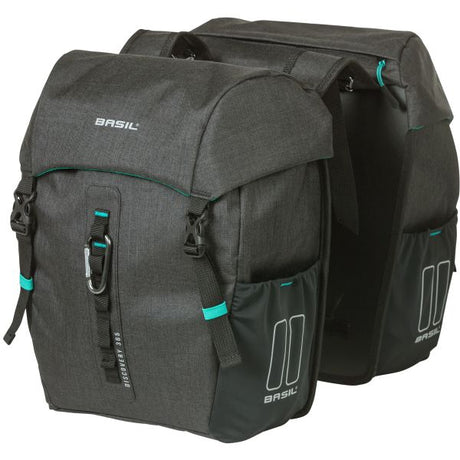 Basild Discovery365d Double Bicycle Bag Black Melee