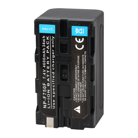 Falcon Eyes 2 x Batteri NP-F750 + Batterioplader SP-CHG til LED-lampe