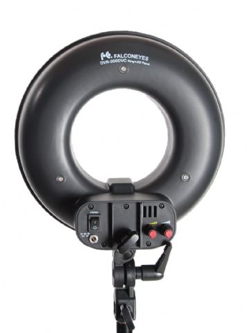 Falcon eyes tofarvet LED ringlampe dæmpbar DVR-300DVC på 230V