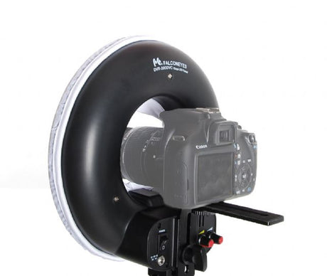 Falcon eyes tofarvet LED ringlampe dæmpbar DVR-300DVC på 230V