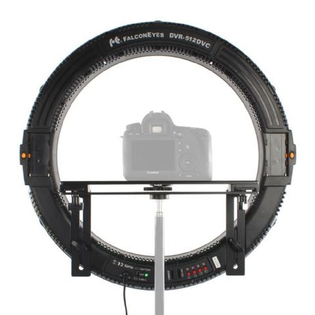 Falcon eyes tofarvet LED ringlampe dæmpbar DVR-512DVC på 230V