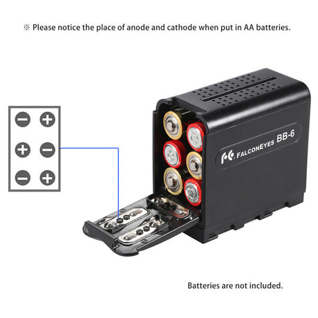 Falcon Eyes batteriholder bb-06
