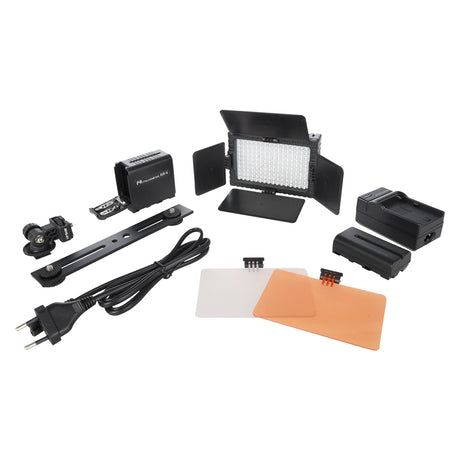 Falcon eyes LED lampesæt dæmpbart DV-160V-K2 inkl. batteri