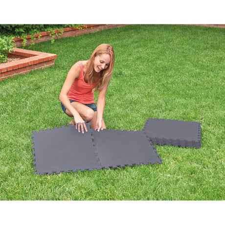 Intex gulvfliser grå 50x50x0,5cm 8stk=1,9m2